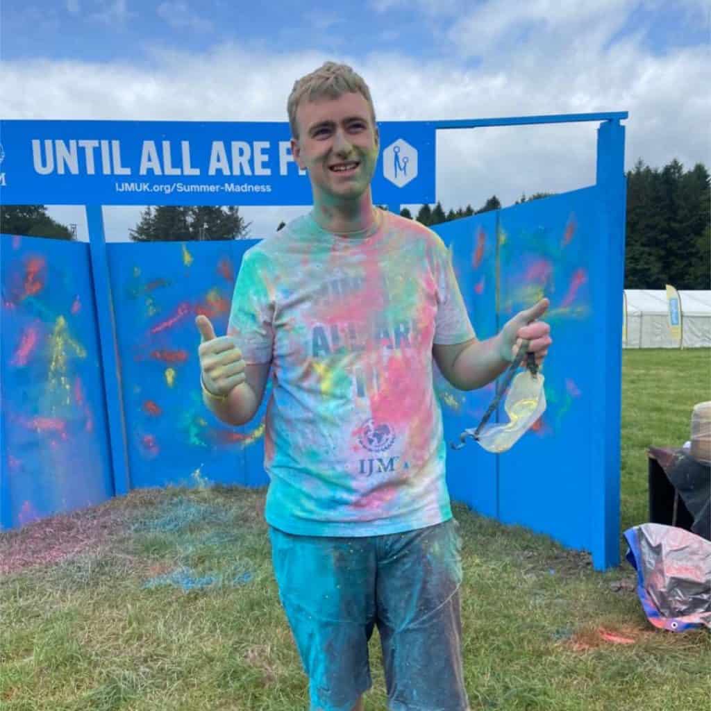 Ross Hamilton Youth Ministry paint bombed!