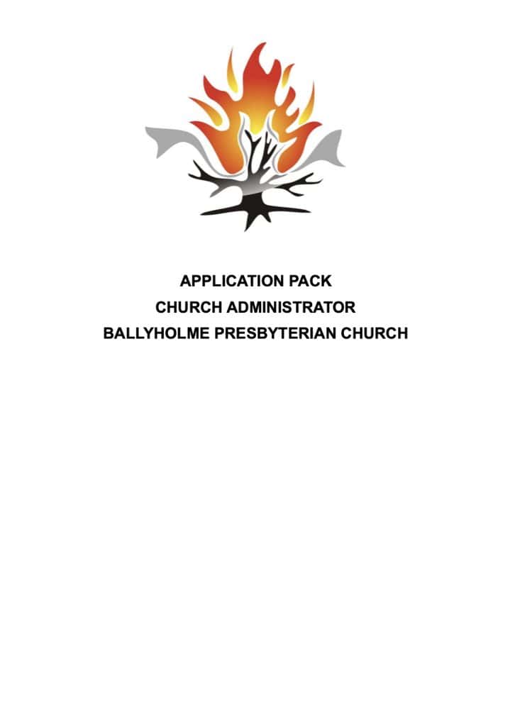 Application Pack Ballyholme Presbyterian Church Administratore