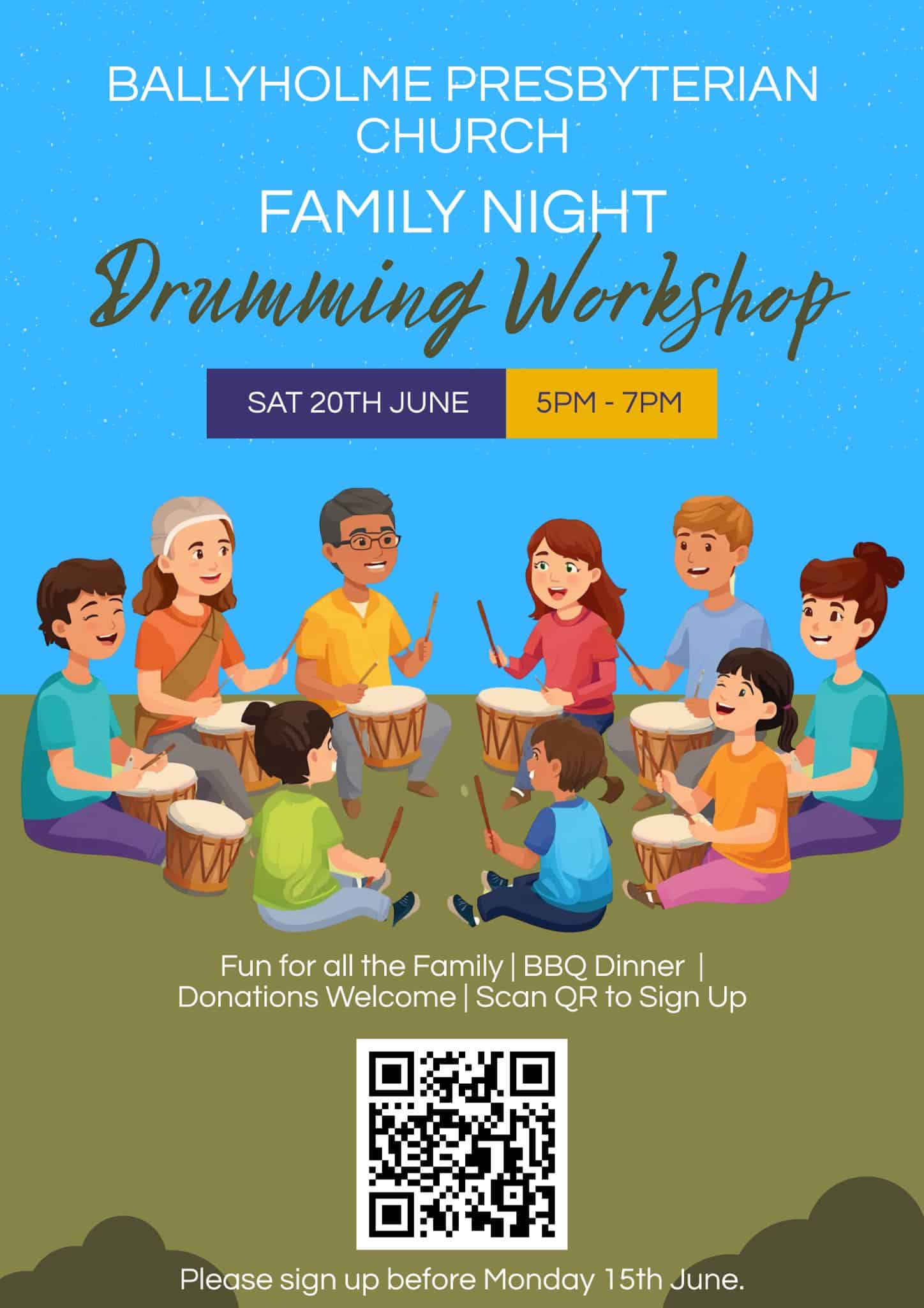 Drumming Workshop Ballyholme Presbyterian